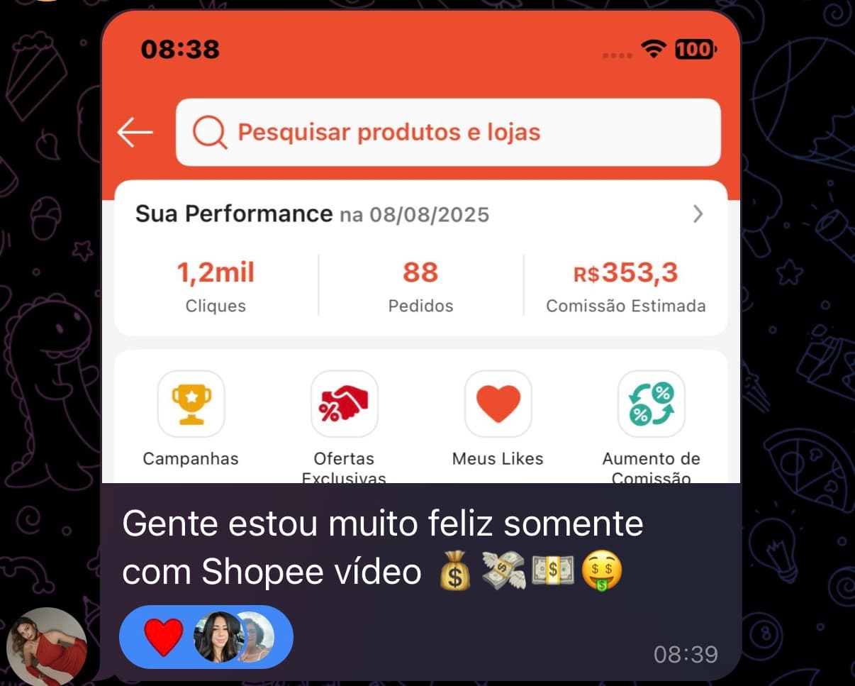 Depoimento sobre aumento de vendas com a plataforma